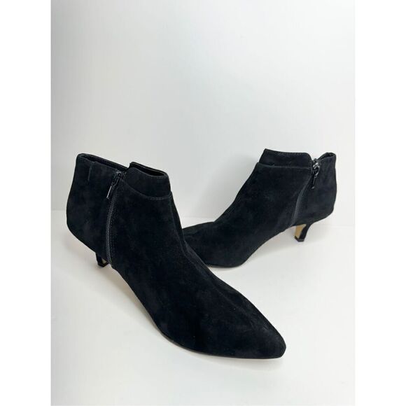 Bella Vita Booties Womens Bindi Shoot Black Kid Suede Leather Size 8 WIDE‎ - Picture 5 of 9